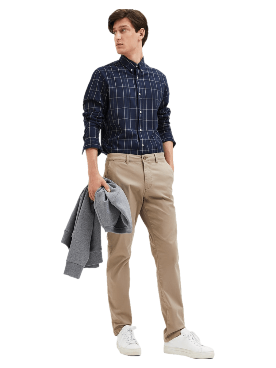 Selected Men Bukser & Jeans 16087663_greige_32/32 - Bygholm Menswear
